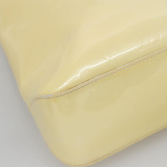 LOUIS VUITTON Monogram Vernis Brentwood Shoulder Bag Perle M91512 Auth 138653