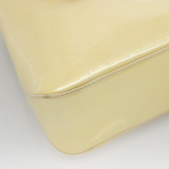 LOUIS VUITTON Monogram Vernis Brentwood Shoulder Bag Perle M91512 Auth 138653