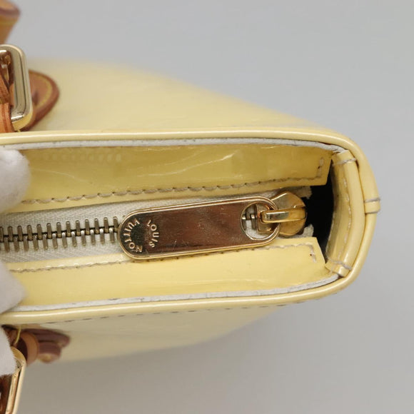 LOUIS VUITTON Monogram Vernis Brentwood Shoulder Bag Perle M91512 Auth 138653