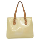 LOUIS VUITTON Monogram Vernis Brentwood Shoulder Bag Perle M91512 Auth 138653-2