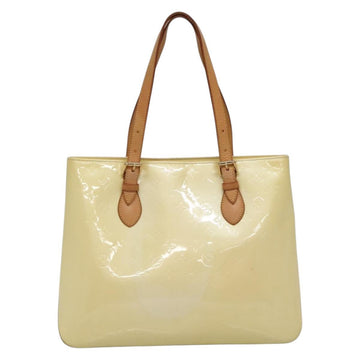 LOUIS VUITTON Monogram Vernis Brentwood Shoulder Bag Perle M91512 Auth 138653 - 0