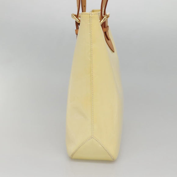 LOUIS VUITTON Monogram Vernis Brentwood Shoulder Bag Perle M91512 Auth 138653