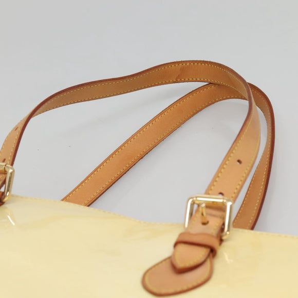 LOUIS VUITTON Monogram Vernis Brentwood Shoulder Bag Perle M91512 Auth 138653