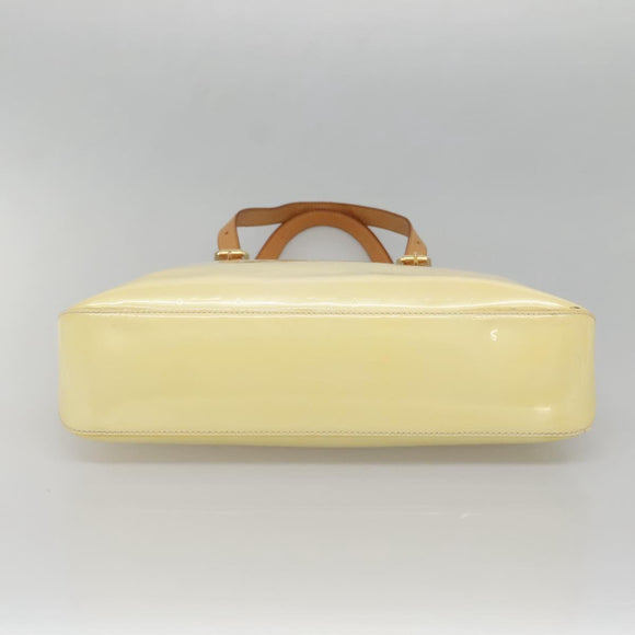 LOUIS VUITTON Monogram Vernis Brentwood Shoulder Bag Perle M91512 Auth 138653