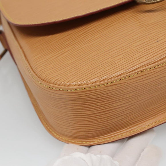 LOUIS VUITTON Epi Saint Cloud GM Shoulder Bag Beige M52196 LV Auth 138655