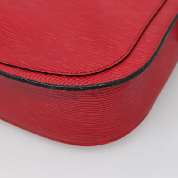 LOUIS VUITTON Epi Saint Cloud GM Shoulder Bag Red M52197 LV Auth 138659