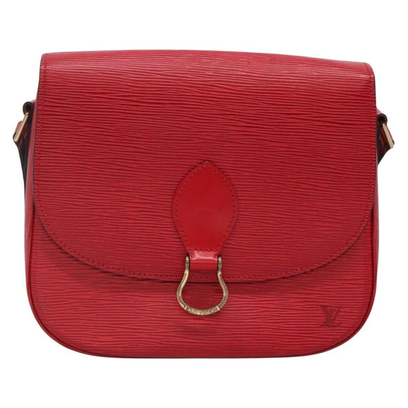 LOUIS VUITTON Epi Saint Cloud GM Shoulder Bag Red M52197 LV Auth 138659