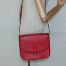 LOUIS VUITTON Epi Saint Cloud GM Shoulder Bag Red M52197 LV Auth 138659-25
