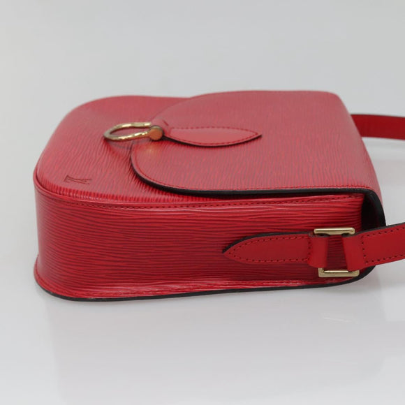 LOUIS VUITTON Epi Saint Cloud GM Shoulder Bag Red M52197 LV Auth 138659