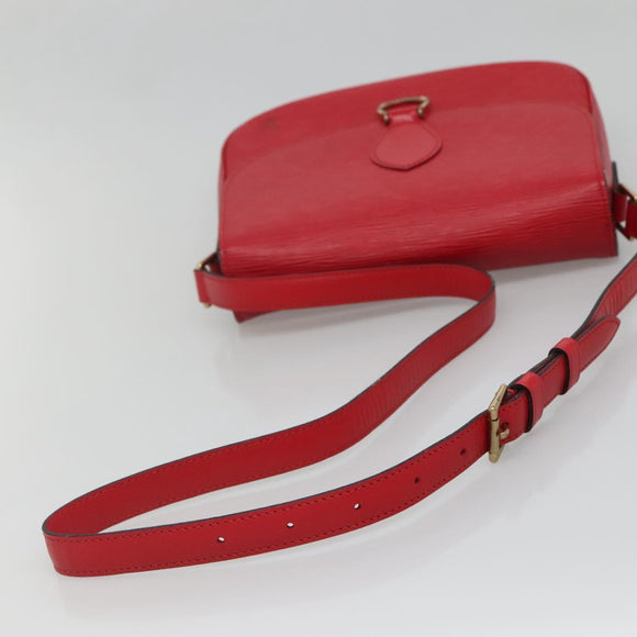 LOUIS VUITTON Epi Saint Cloud GM Shoulder Bag Red M52197 LV Auth 138659