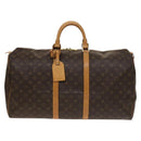 LOUIS VUITTON Monogram Keepall 55 Boston Bag M41424 LV Auth 138666-13