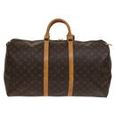 LOUIS VUITTON Monogram Keepall 55 Boston Bag M41424 LV Auth 138666-2