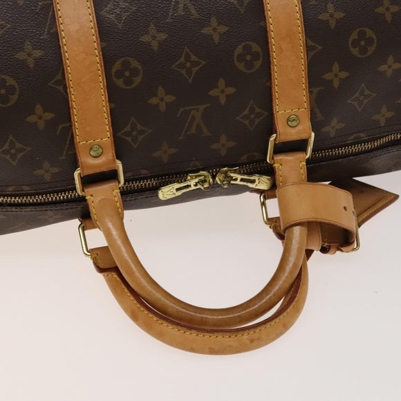 LOUIS VUITTON Monogram Keepall 55 Boston Bag M41424 LV Auth 138666