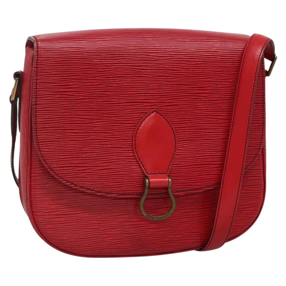 LOUIS VUITTON Epi Saint Cloud GM Shoulder Bag Red M52197 LV Auth 138670