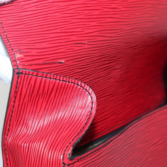 LOUIS VUITTON Epi Saint Cloud GM Shoulder Bag Red M52197 LV Auth 138670