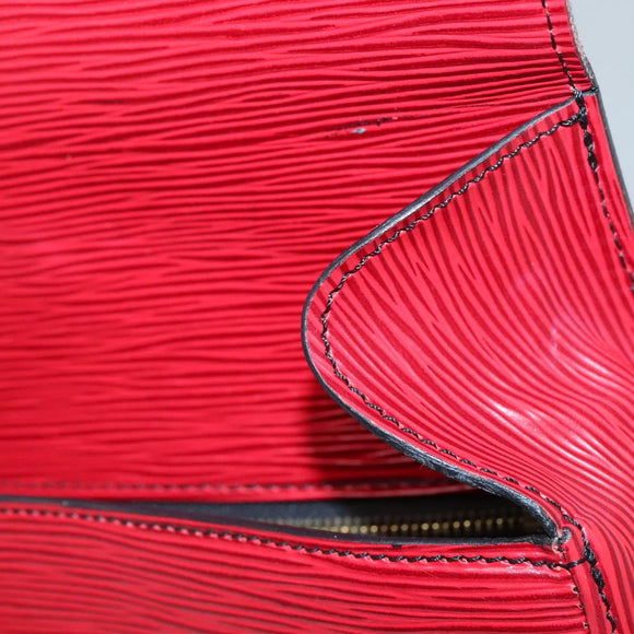 LOUIS VUITTON Epi Saint Cloud GM Shoulder Bag Red M52197 LV Auth 138670