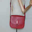 LOUIS VUITTON Epi Saint Cloud GM Shoulder Bag Red M52197 LV Auth 138670-25