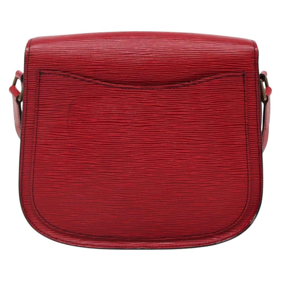 LOUIS VUITTON Epi Saint Cloud GM Shoulder Bag Red M52197 LV Auth 138670