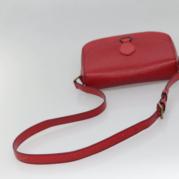 LOUIS VUITTON Epi Saint Cloud GM Shoulder Bag Red M52197 LV Auth 138670