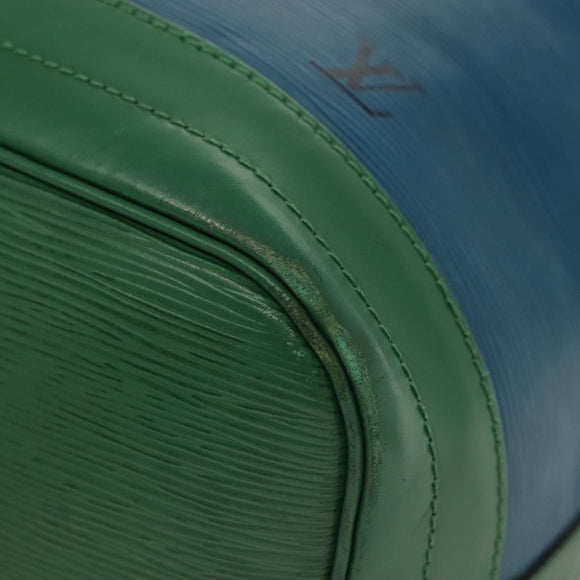 LOUIS VUITTON Epi Noe Shoulder Bag Bicolor Green Blue M44044 LV Auth 138673