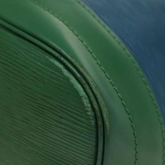 LOUIS VUITTON Epi Noe Shoulder Bag Bicolor Green Blue M44044 LV Auth 138673