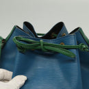 LOUIS VUITTON Epi Noe Shoulder Bag Bicolor Green Blue M44044 LV Auth 138673-10