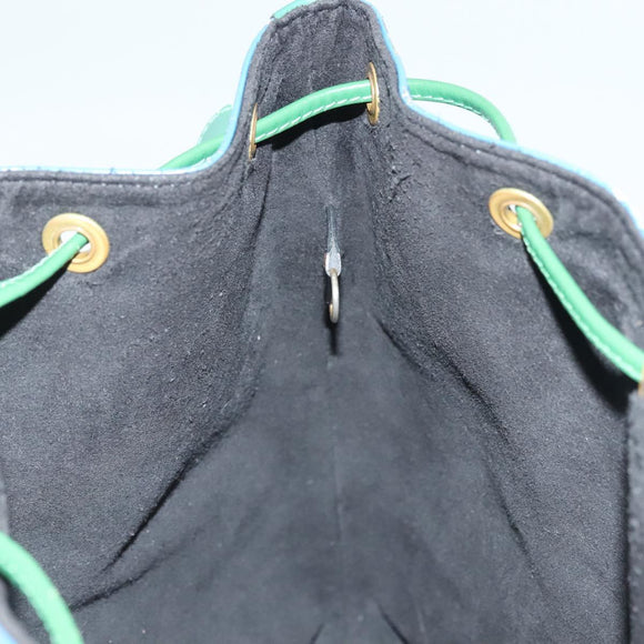 LOUIS VUITTON Epi Noe Shoulder Bag Bicolor Green Blue M44044 LV Auth 138673