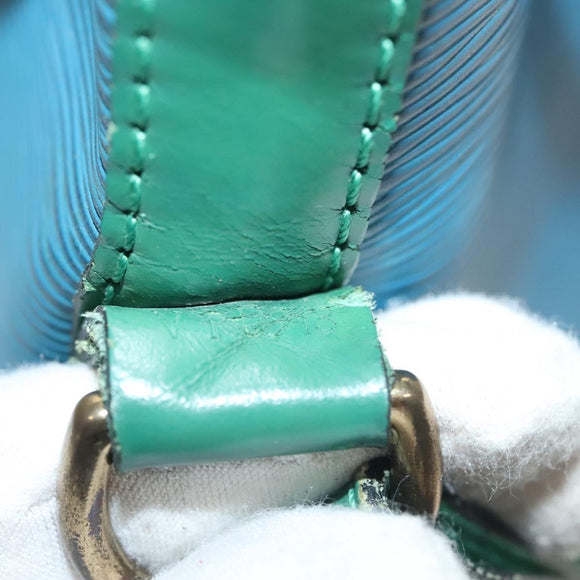 LOUIS VUITTON Epi Noe Shoulder Bag Bicolor Green Blue M44044 LV Auth 138673
