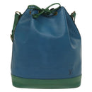 LOUIS VUITTON Epi Noe Shoulder Bag Bicolor Green Blue M44044 LV Auth 138673-13