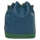 LOUIS VUITTON Epi Noe Shoulder Bag Bicolor Green Blue M44044 LV Auth 138673-2