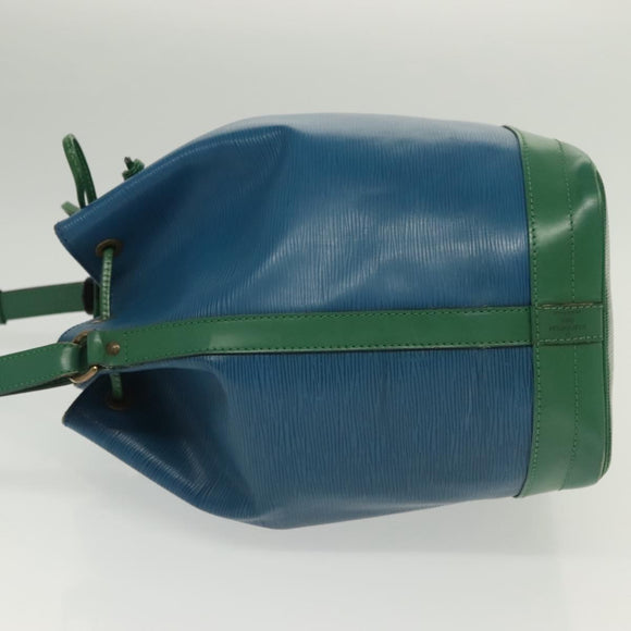 LOUIS VUITTON Epi Noe Shoulder Bag Bicolor Green Blue M44044 LV Auth 138673