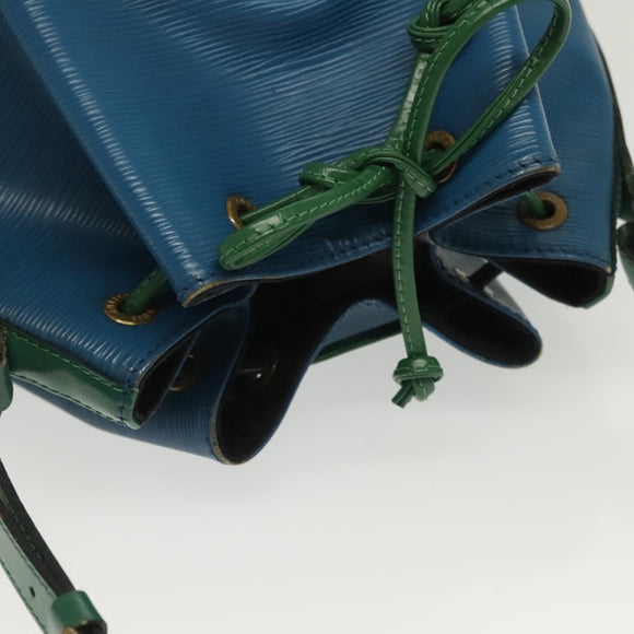 LOUIS VUITTON Epi Noe Shoulder Bag Bicolor Green Blue M44044 LV Auth 138673
