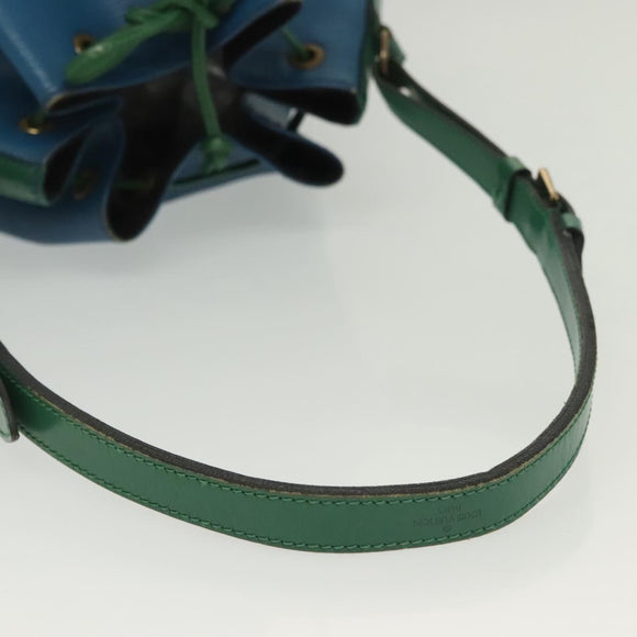LOUIS VUITTON Epi Noe Shoulder Bag Bicolor Green Blue M44044 LV Auth 138673