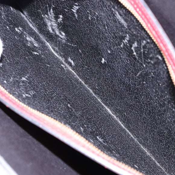 LOUIS VUITTON Epi Bicolor Varenne Hand Bag Black Red M52387 LV Auth 138674