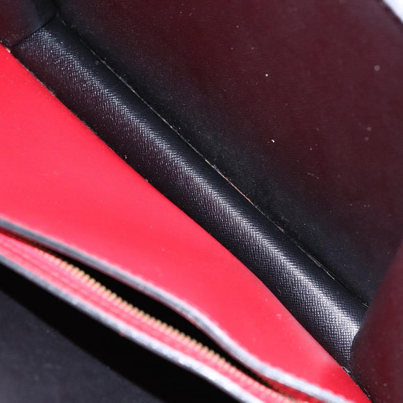 LOUIS VUITTON Epi Bicolor Varenne Hand Bag Black Red M52387 LV Auth 138674