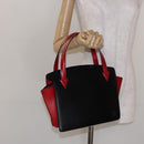 LOUIS VUITTON Epi Bicolor Varenne Hand Bag Black Red M52387 LV Auth 138674-21