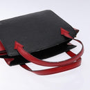 LOUIS VUITTON Epi Bicolor Varenne Hand Bag Black Red M52387 LV Auth 138674-6