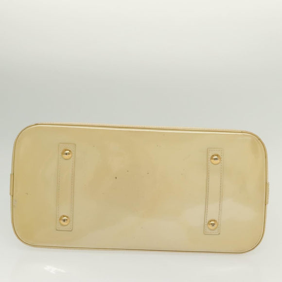 LOUIS VUITTON Monogram Vernis Alma GM Hand Bag Broncorail M91450 LV Auth 138675
