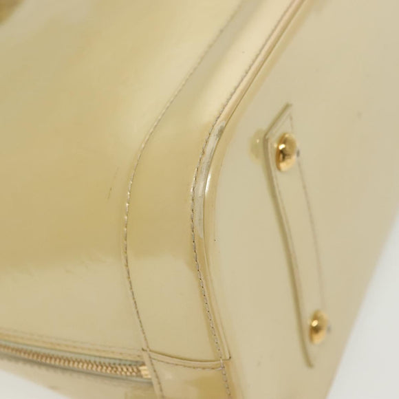 LOUIS VUITTON Monogram Vernis Alma GM Hand Bag Broncorail M91450 LV Auth 138675