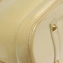 LOUIS VUITTON Monogram Vernis Alma GM Hand Bag Broncorail M91450 LV Auth 138675-17