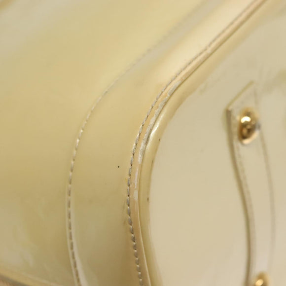 LOUIS VUITTON Monogram Vernis Alma GM Hand Bag Broncorail M91450 LV Auth 138675