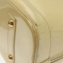 LOUIS VUITTON Monogram Vernis Alma GM Hand Bag Broncorail M91450 LV Auth 138675-9