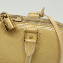 LOUIS VUITTON Monogram Vernis Alma GM Hand Bag Broncorail M91450 LV Auth 138675-10