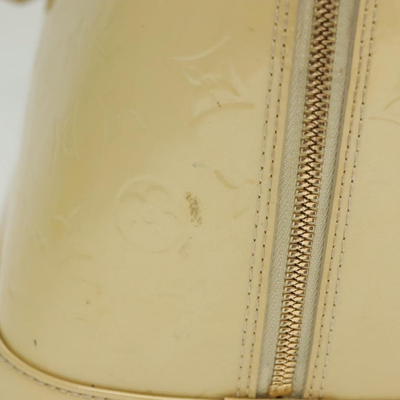 LOUIS VUITTON Monogram Vernis Alma GM Hand Bag Broncorail M91450 LV Auth 138675