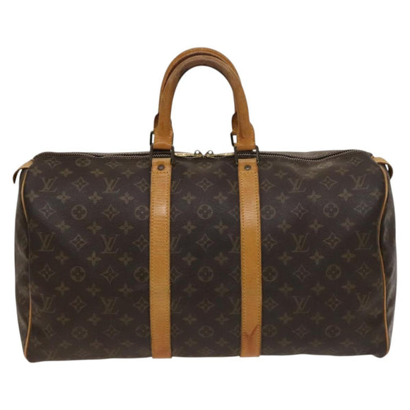 LOUIS VUITTON Monogram Keepall 45 Boston Bag M41428 LV Auth 138684