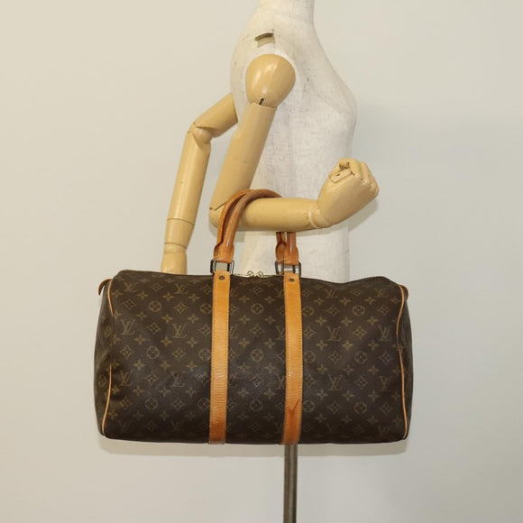 LOUIS VUITTON Monogram Keepall 45 Boston Bag M41428 LV Auth 138684