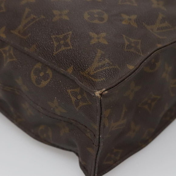 LOUIS VUITTON Monogram Sac Plat Hand Bag M51140 LV Auth 138697