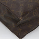 LOUIS VUITTON Monogram Sac Plat Hand Bag M51140 LV Auth 138697-14