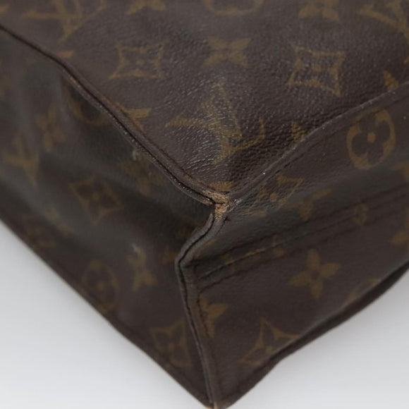 LOUIS VUITTON Monogram Sac Plat Hand Bag M51140 LV Auth 138697