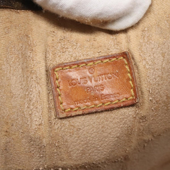 LOUIS VUITTON Monogram Sac Plat Hand Bag M51140 LV Auth 138697